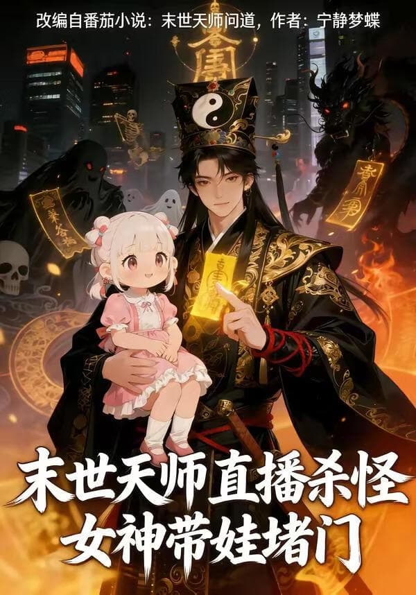 末世天师直播杀怪，女神带娃堵门海报