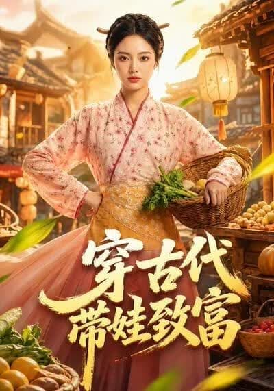 穿古代带娃致富海报